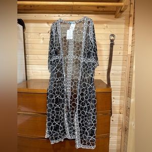 Lace Long Western Cardigan
